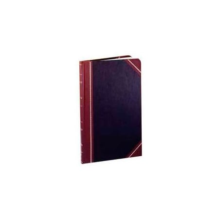 Esselte Boorum & Pease Account Book, Record Ruled, 8-5/8" x 14-1/8", Black Cover, 300 Pages/Pad 9300R